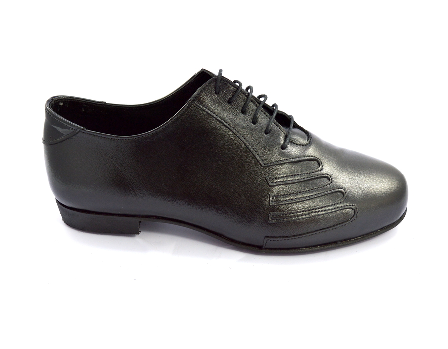 Men tango shoe by soft black leather