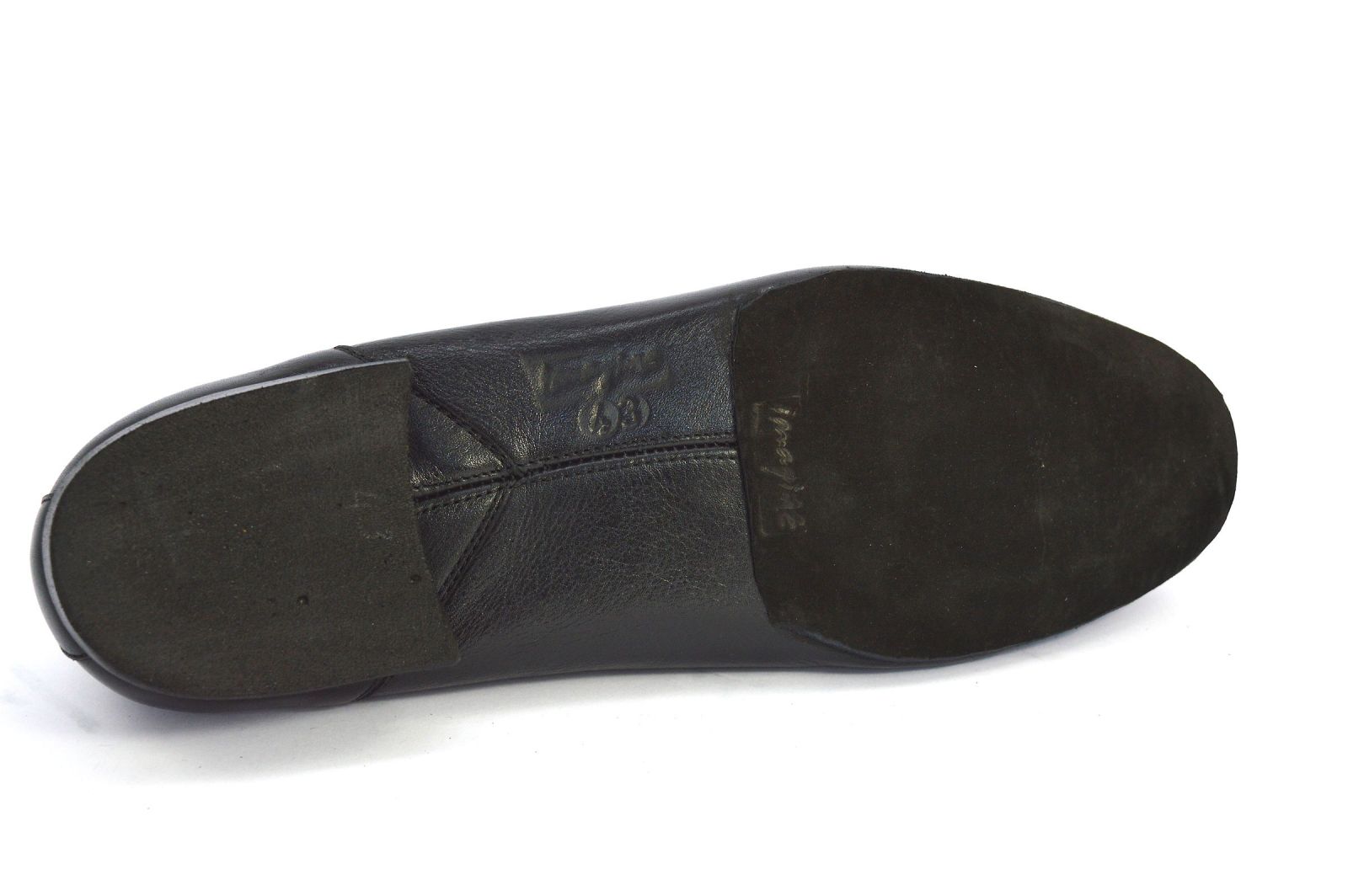 Ανδρικό παπούτσι χορού αργεντίνικου τάνγκο από μαύρο δέρμα