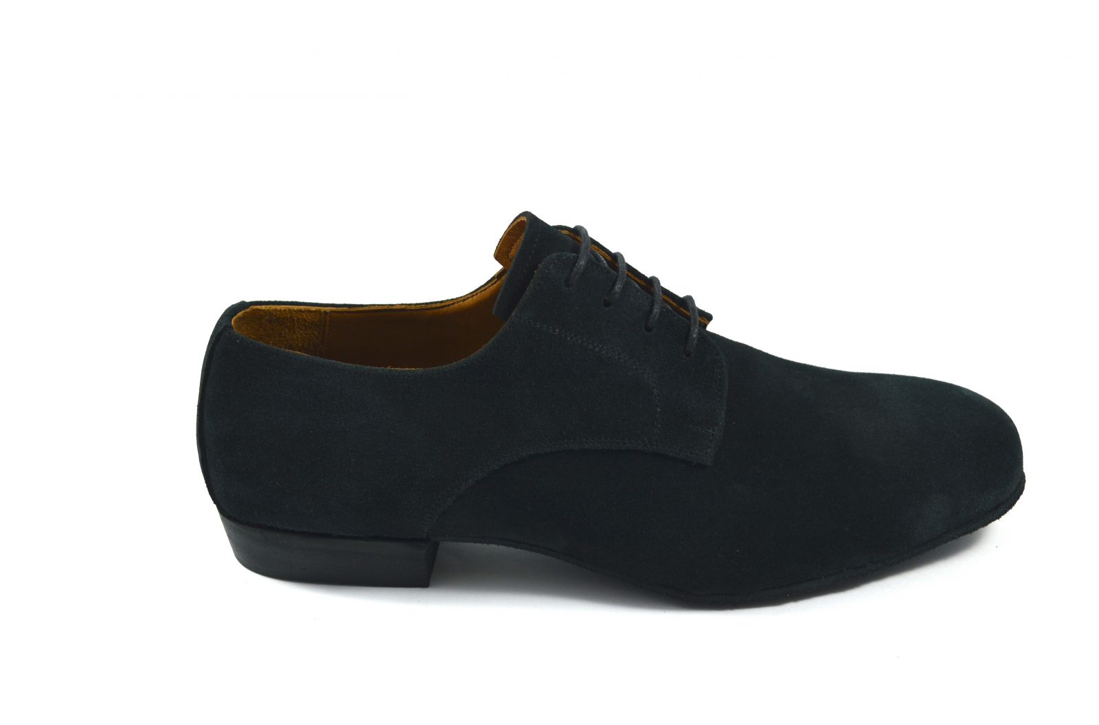 Mens argentine tango dance shoes by black suede leather