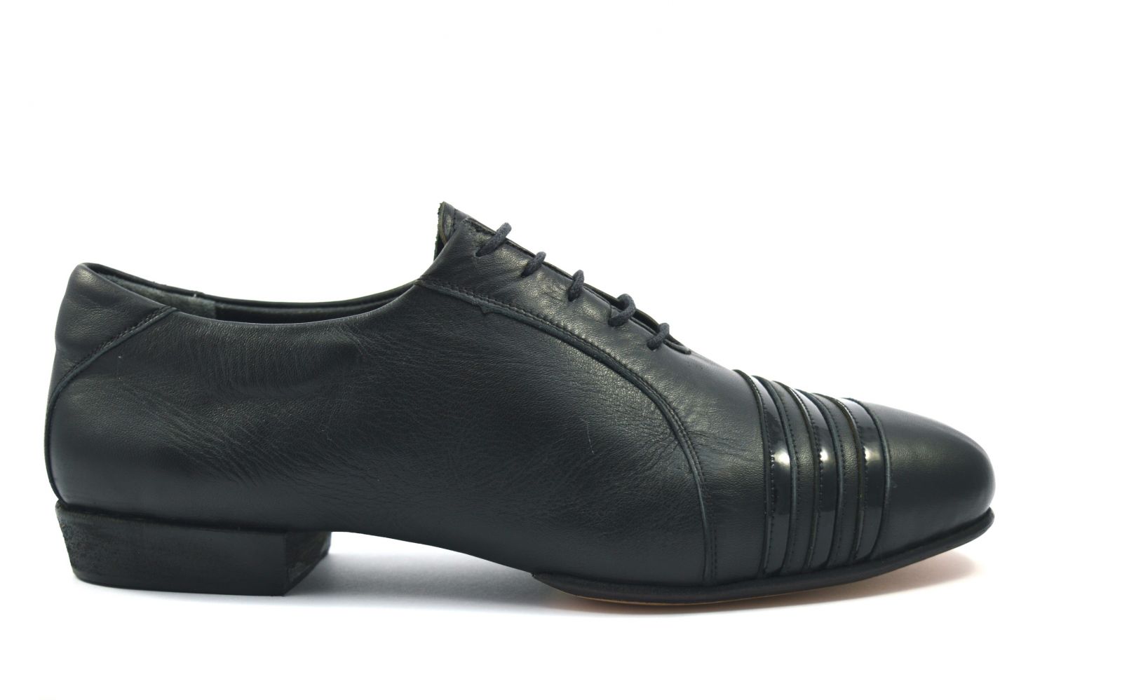 Ανδρικό παπούτσι τάνγκο από μαύρο δέρμα