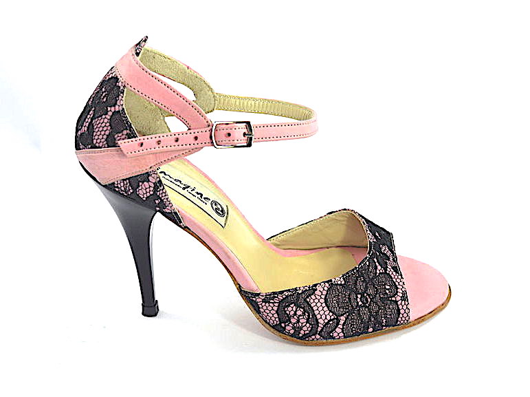 Women Tango Shoe, by pink lace