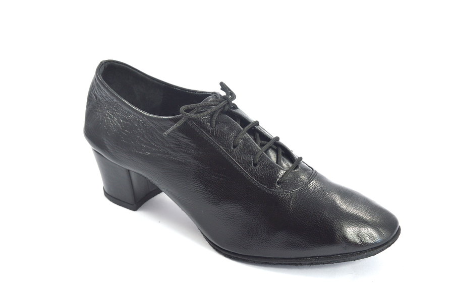 Women's Argentine Tango Shoe, oxford style, by very soft black leather