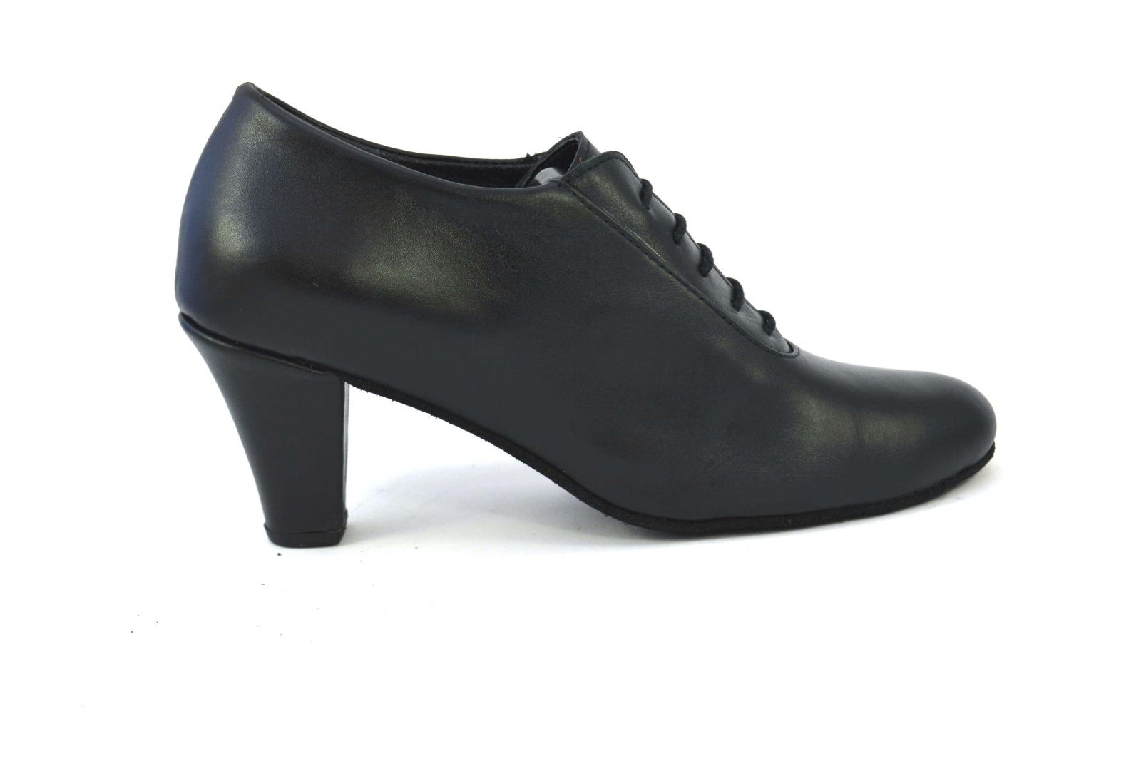 Women's Argentine Tango Shoe, oxford style, by very soft black leather